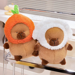 Chubby Capybara Plushie With Hat-Kawaii Dream
