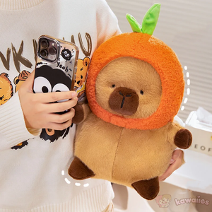 Chubby Capybara Plushie With Hat-Kawaii Dream