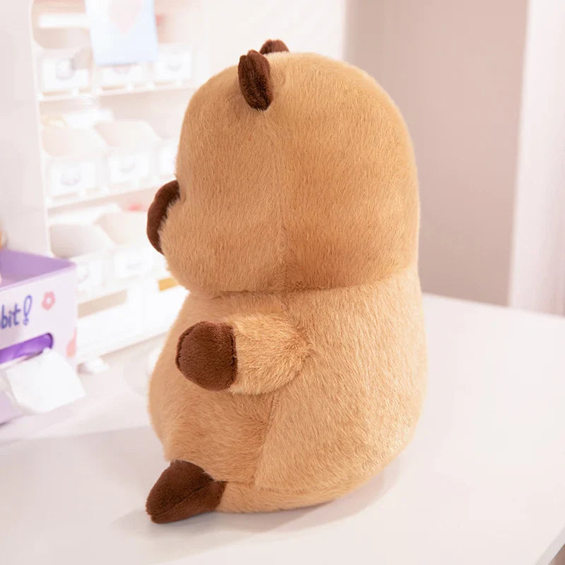Chubby Capybara Plushie With Hat-Kawaii Dream