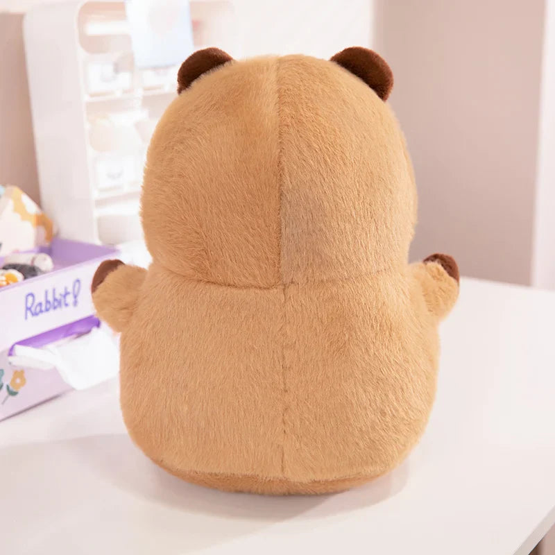 Chubby Capybara Plushie With Hat-Kawaii Dream