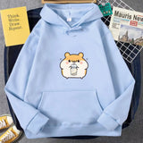 Chubby Hamster Drinking Bubble Tea Unisex Hoodie-Kawaii Dream
