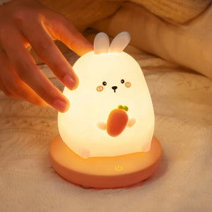 Chubby Kawaii Bunny Panda Pig Tiger LED Night Light Collection-Kawaii Dream