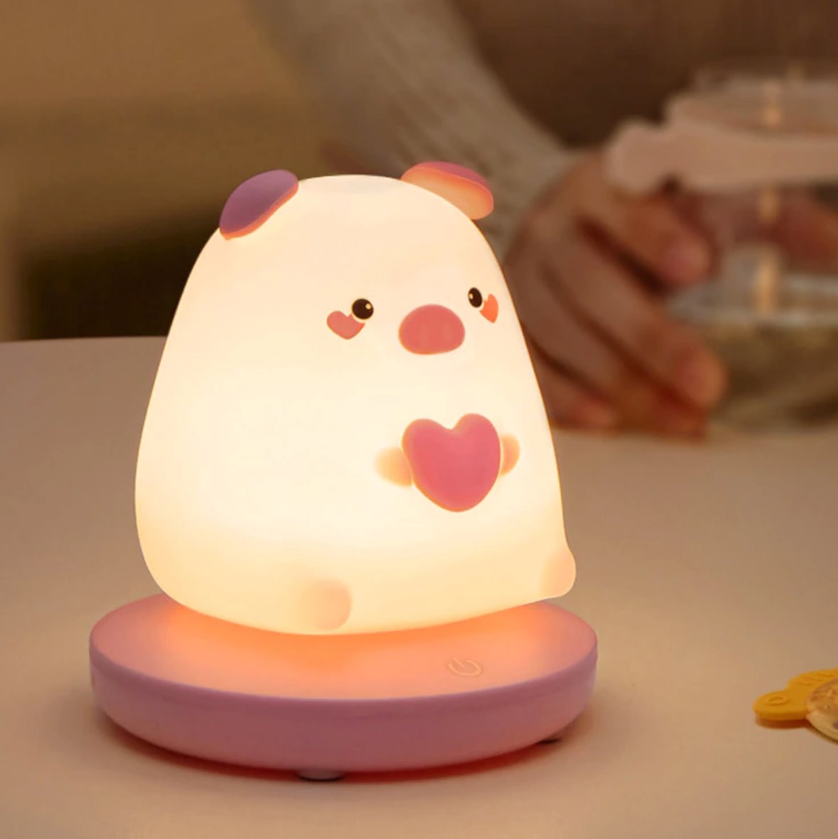 Chubby Kawaii Bunny Panda Pig Tiger LED Night Light Collection-Kawaii Dream