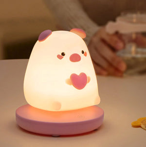Chubby Kawaii Bunny Panda Pig Tiger LED Night Light Collection-Kawaii Dream