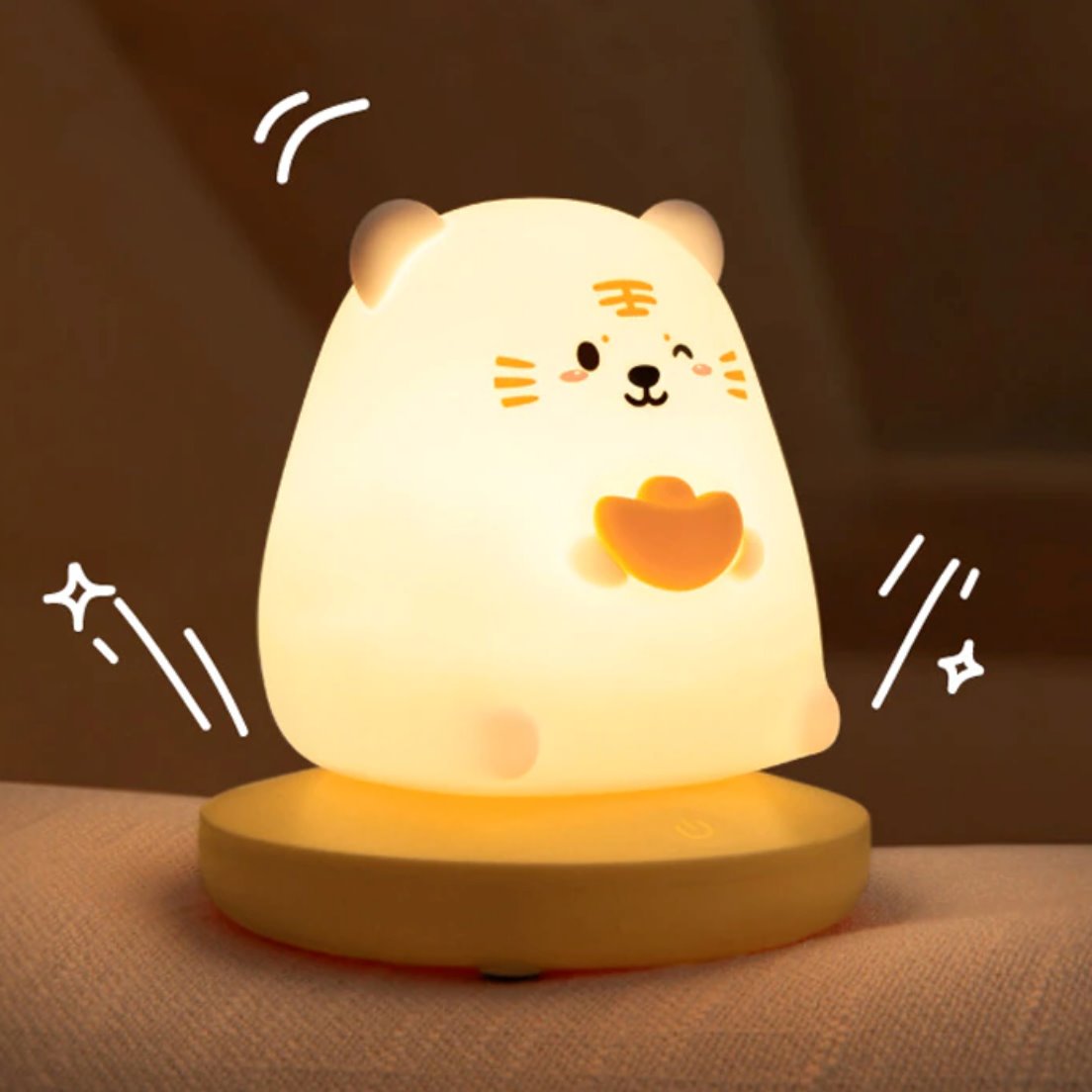 Chubby Kawaii Bunny Panda Pig Tiger LED Night Light Collection-Kawaii Dream