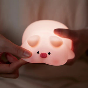 Chubby Pink Piggy LED Night Light-Kawaii Dream