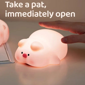 Chubby Pink Piggy LED Night Light-Kawaii Dream