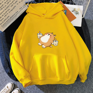Chubby Shiba Inu Bubble Tea Unisex Hoodie-Kawaii Dream
