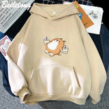Chubby Shiba Inu Bubble Tea Unisex Hoodie-Kawaii Dream