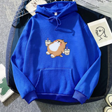 Chubby Shiba Inu Bubble Tea Unisex Hoodie-Kawaii Dream