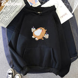 Chubby Shiba Inu Bubble Tea Unisex Hoodie-Kawaii Dream