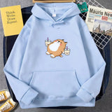 Chubby Shiba Inu Bubble Tea Unisex Hoodie-Kawaii Dream