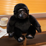 Chunky Black Silver Gorilla Ape Plushies-Kawaii Dream