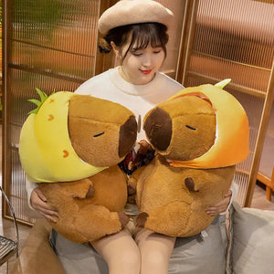 Chunky Kawaii Capybara Plush with Hat-Kawaii Dream