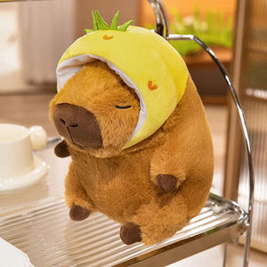 Chunky Kawaii Capybara Plush with Hat-Kawaii Dream