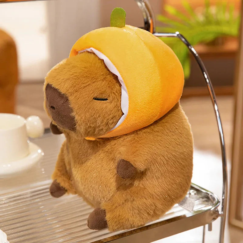 Chunky Kawaii Capybara Plush with Hat-Kawaii Dream