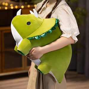 Chunky Kawaii Dinosaur Triceratops Stegosaurus Plushies-Kawaii Dream