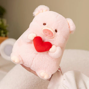 Chunky Love Heart Piggy Plushie-Kawaii Dream