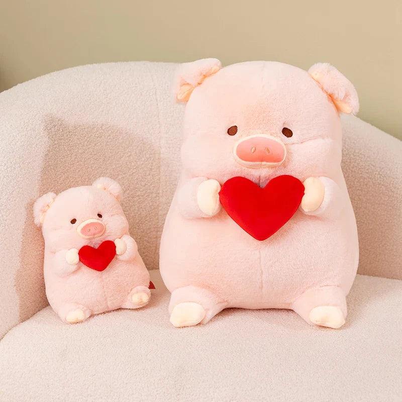 Chunky Love Heart Piggy Plushie-Kawaii Dream