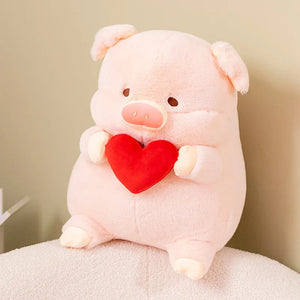 Chunky Love Heart Piggy Plushie-Kawaii Dream