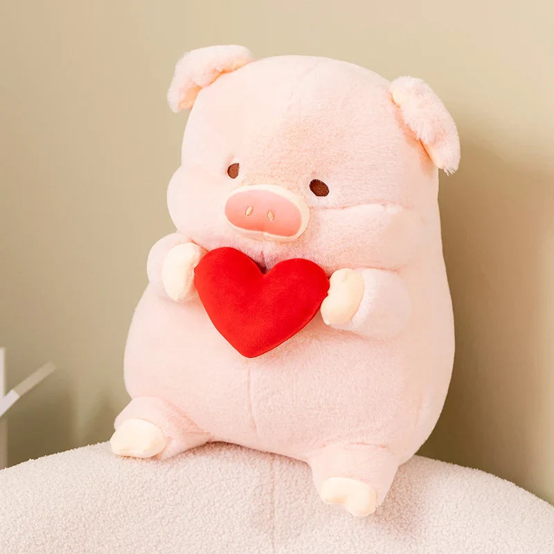 Chunky Love Heart Piggy Plushie-Kawaii Dream