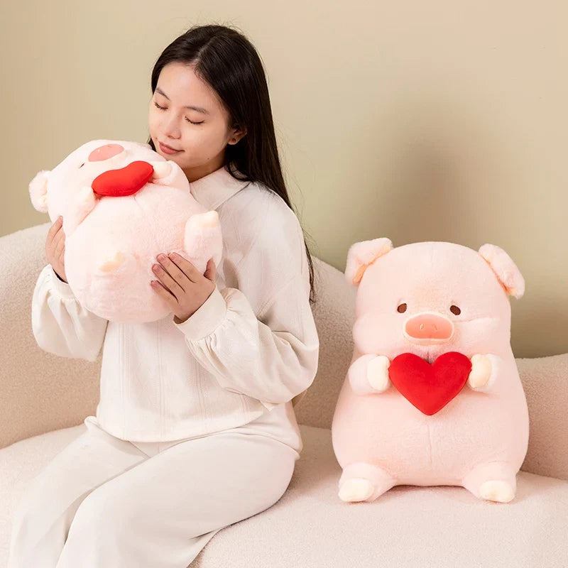 Chunky Love Heart Piggy Plushie-Kawaii Dream