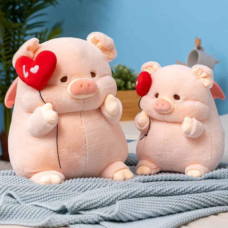 Chunky Love Heart Piggy Plushie-Kawaii Dream
