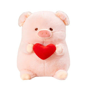 Chunky Love Heart Piggy Plushie-Kawaii Dream