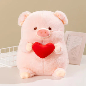 Chunky Love Heart Piggy Plushie-Kawaii Dream