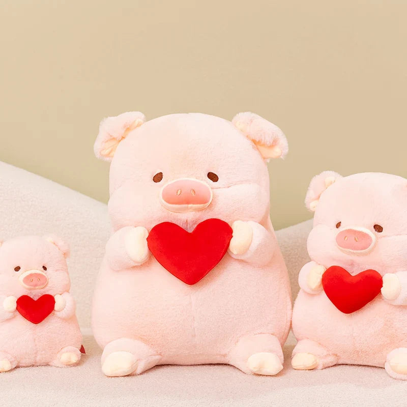 Chunky Love Heart Piggy Plushie-Kawaii Dream