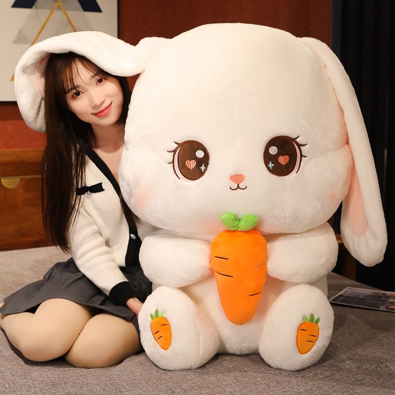 Cinnabun the Cuddly White Bunny Plushie-Kawaii Dream