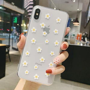 Clear Summer Daisy iPhone Case-Kawaii Dream