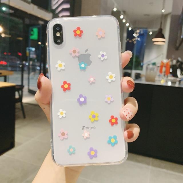 Clear Summer Daisy iPhone Case-Kawaii Dream