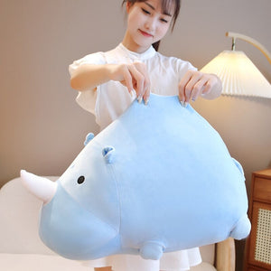Cleo the Kawaii Chunky Rhino Plush-Kawaii Dream