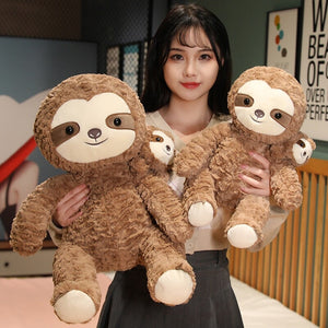Cocoa and Boo the Fluffy Sloth Plushie-Kawaii Dream
