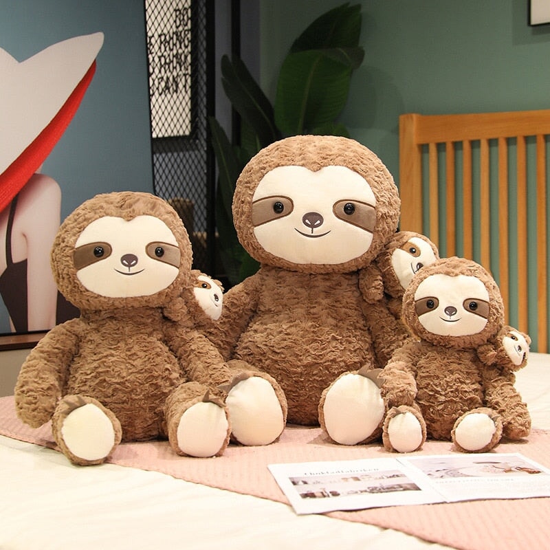 Cocoa and Boo the Fluffy Sloth Plushie-Kawaii Dream