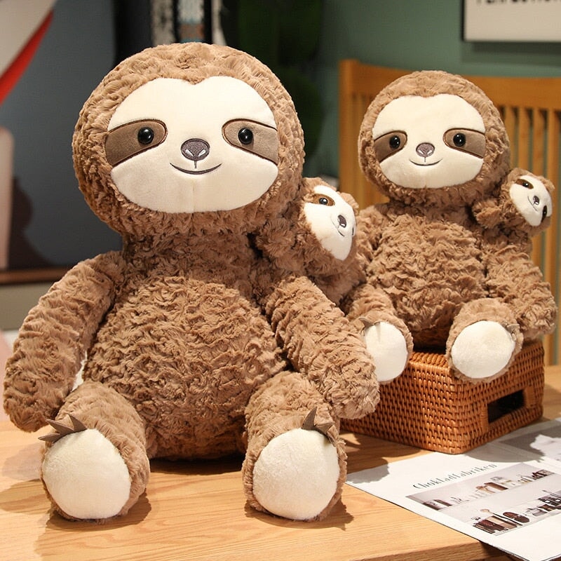 Cocoa and Boo the Fluffy Sloth Plushie-Kawaii Dream