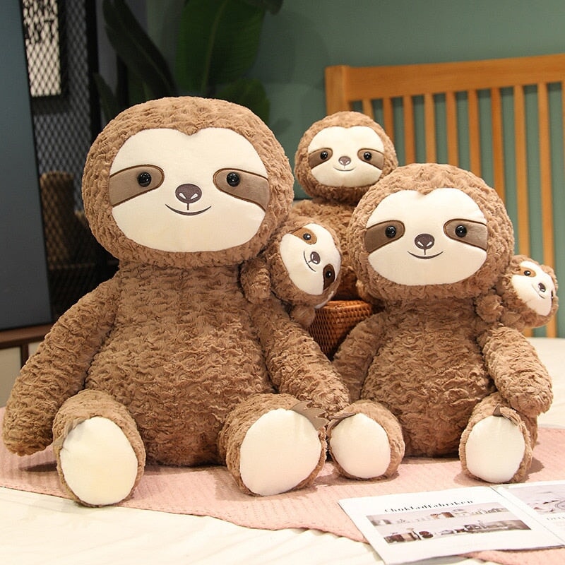 Cocoa and Boo the Fluffy Sloth Plushie-Kawaii Dream