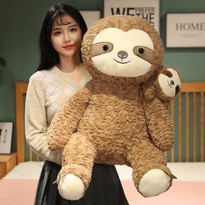 Cocoa and Boo the Fluffy Sloth Plushie-Kawaii Dream