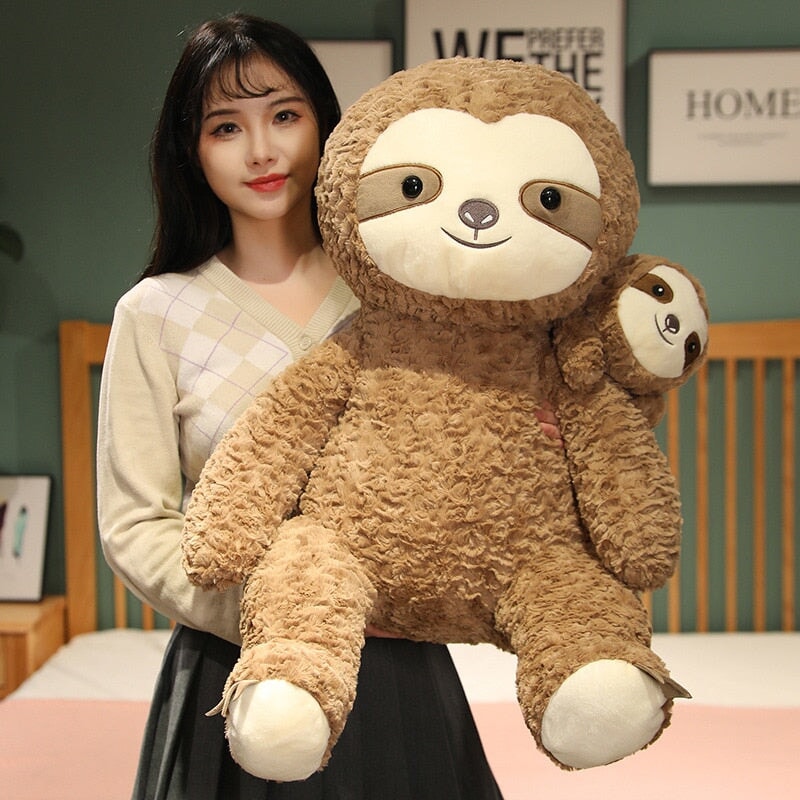 Cocoa and Boo the Fluffy Sloth Plushie-Kawaii Dream
