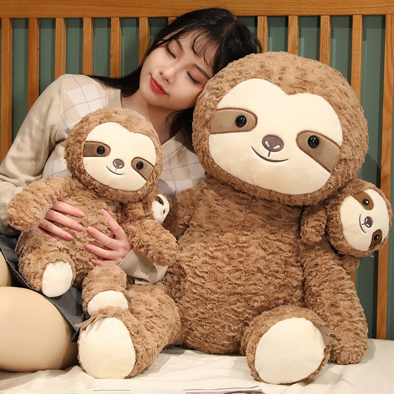 Cocoa and Boo the Fluffy Sloth Plushie-Kawaii Dream
