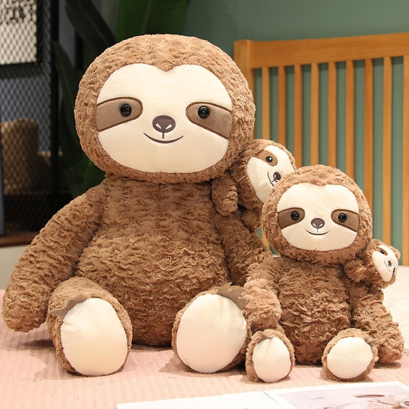 Cocoa and Boo the Fluffy Sloth Plushie-Kawaii Dream
