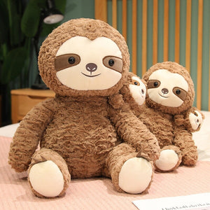 Cocoa and Boo the Fluffy Sloth Plushie-Kawaii Dream