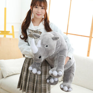 Colorful Cuddly Rhino Plushies-Kawaii Dream