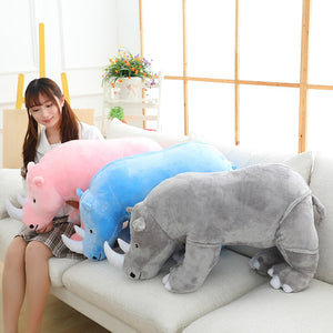 Colorful Cuddly Rhino Plushies-Kawaii Dream
