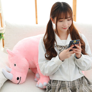 Colorful Cuddly Rhino Plushies-Kawaii Dream