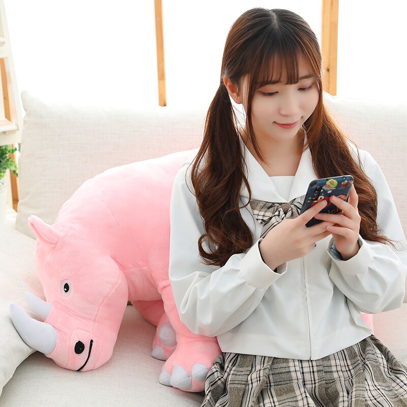 Colorful Cuddly Rhino Plushies-Kawaii Dream