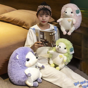 Colorful Sitting Hedgehog Family Plushies-Kawaii Dream