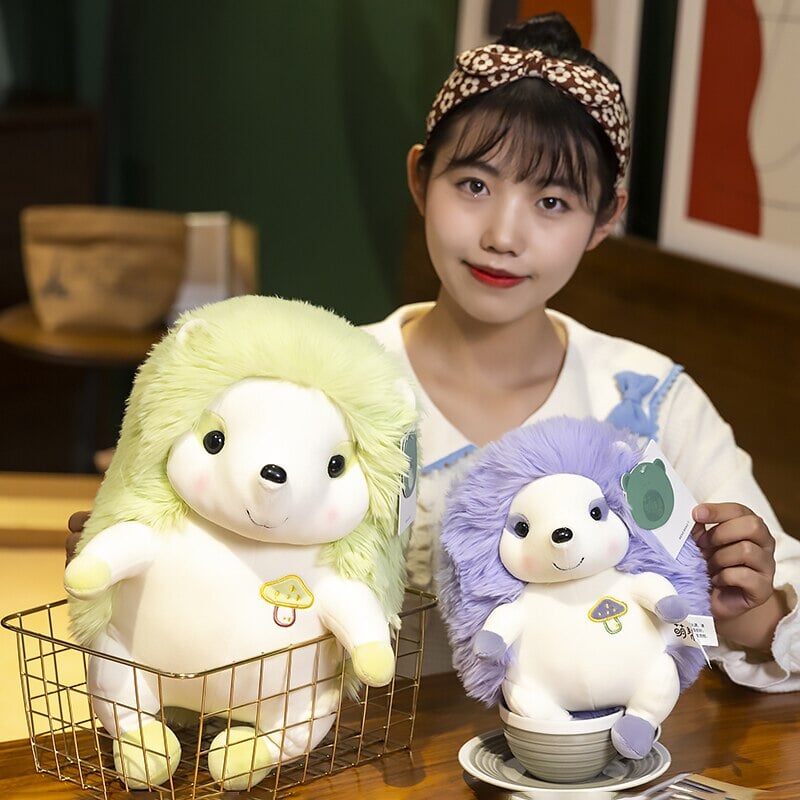 Colorful Sitting Hedgehog Family Plushies-Kawaii Dream