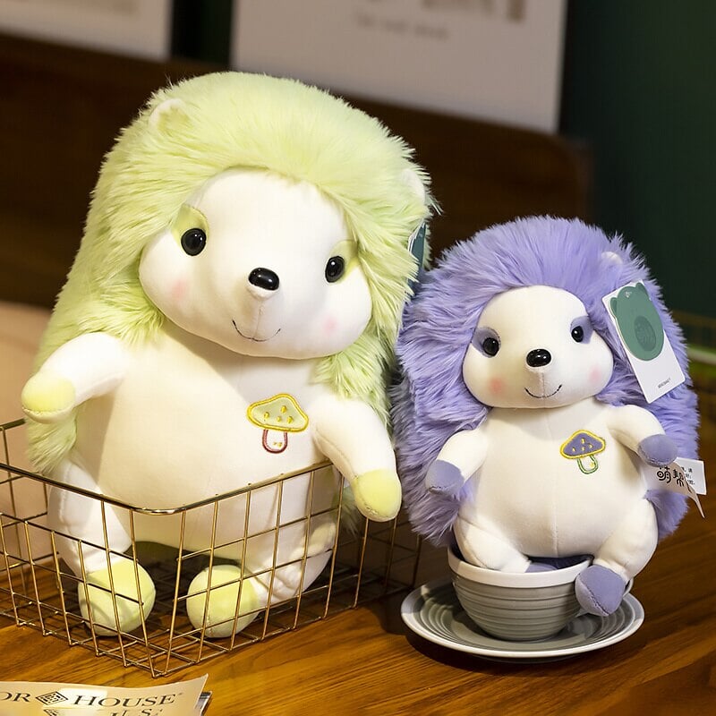 Colorful Sitting Hedgehog Family Plushies-Kawaii Dream